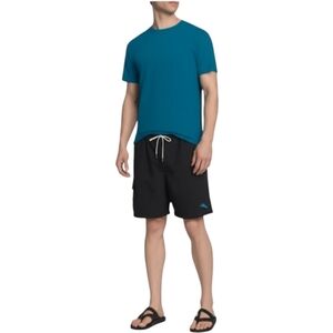Tommy Bahama Black Cargo Swim Trunks Shorts 6" Lined Blue Size XL EUC Beach Vaca